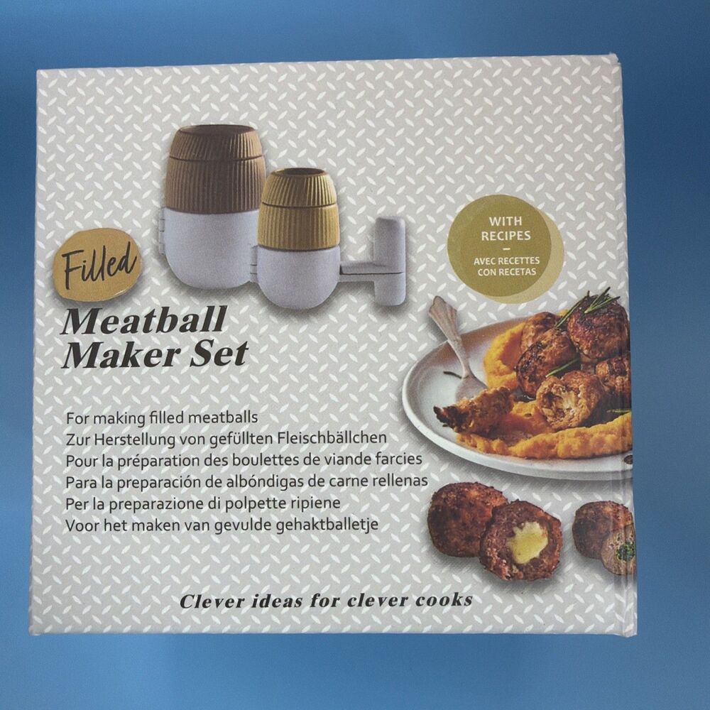 Filled meatball maker set, Brand New In Box
